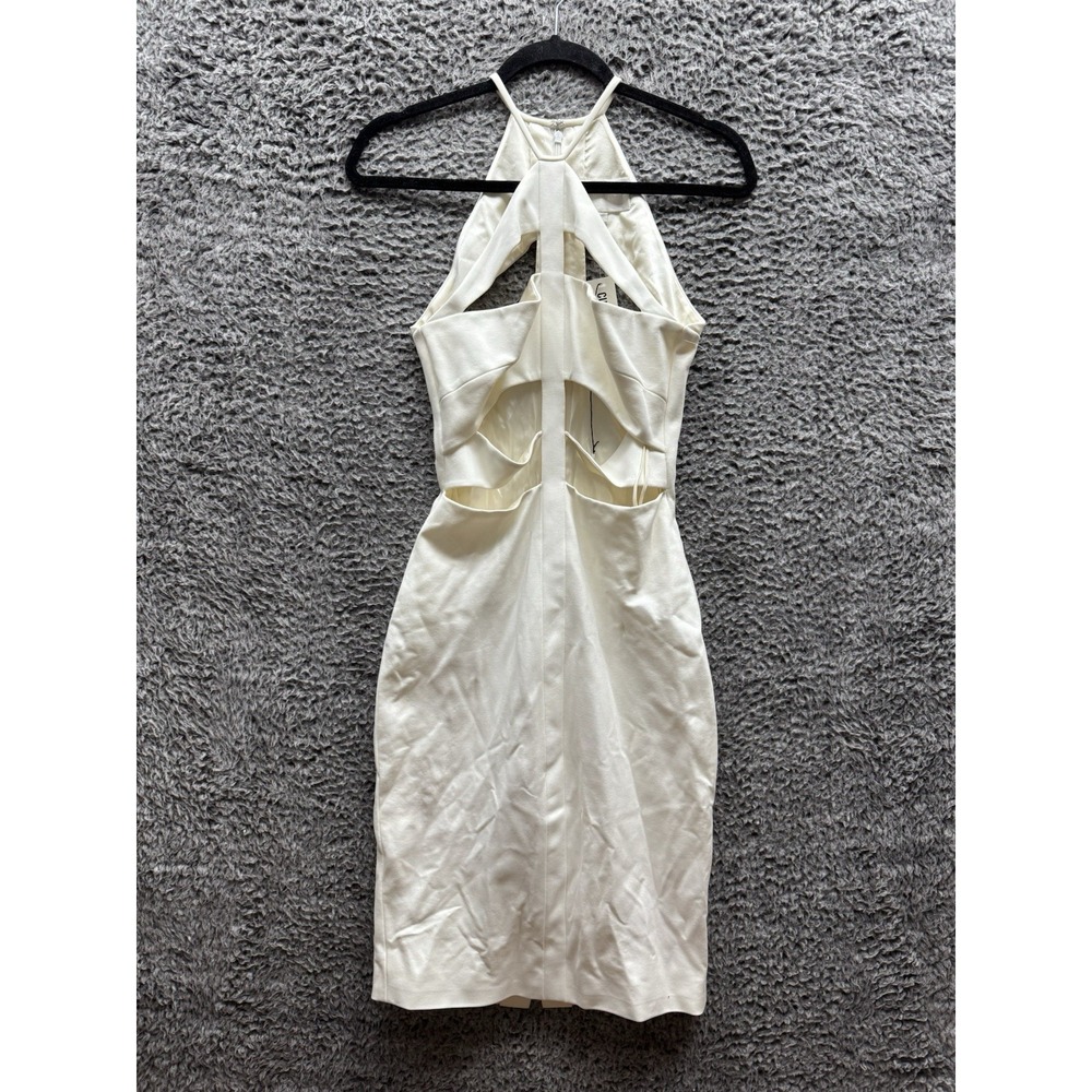 Cushnie Et Ochs Coctail Oscar Jersey Six Triangle Dress Size 0 $1425 Ivory